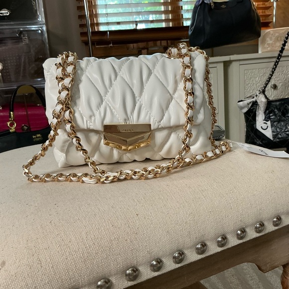 Aldo’s Elegant White Quilted Shoulder Bag NWOT - Picture 4 of 9